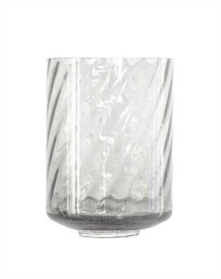 Meadow Swirl Cylinder Vase - Clear